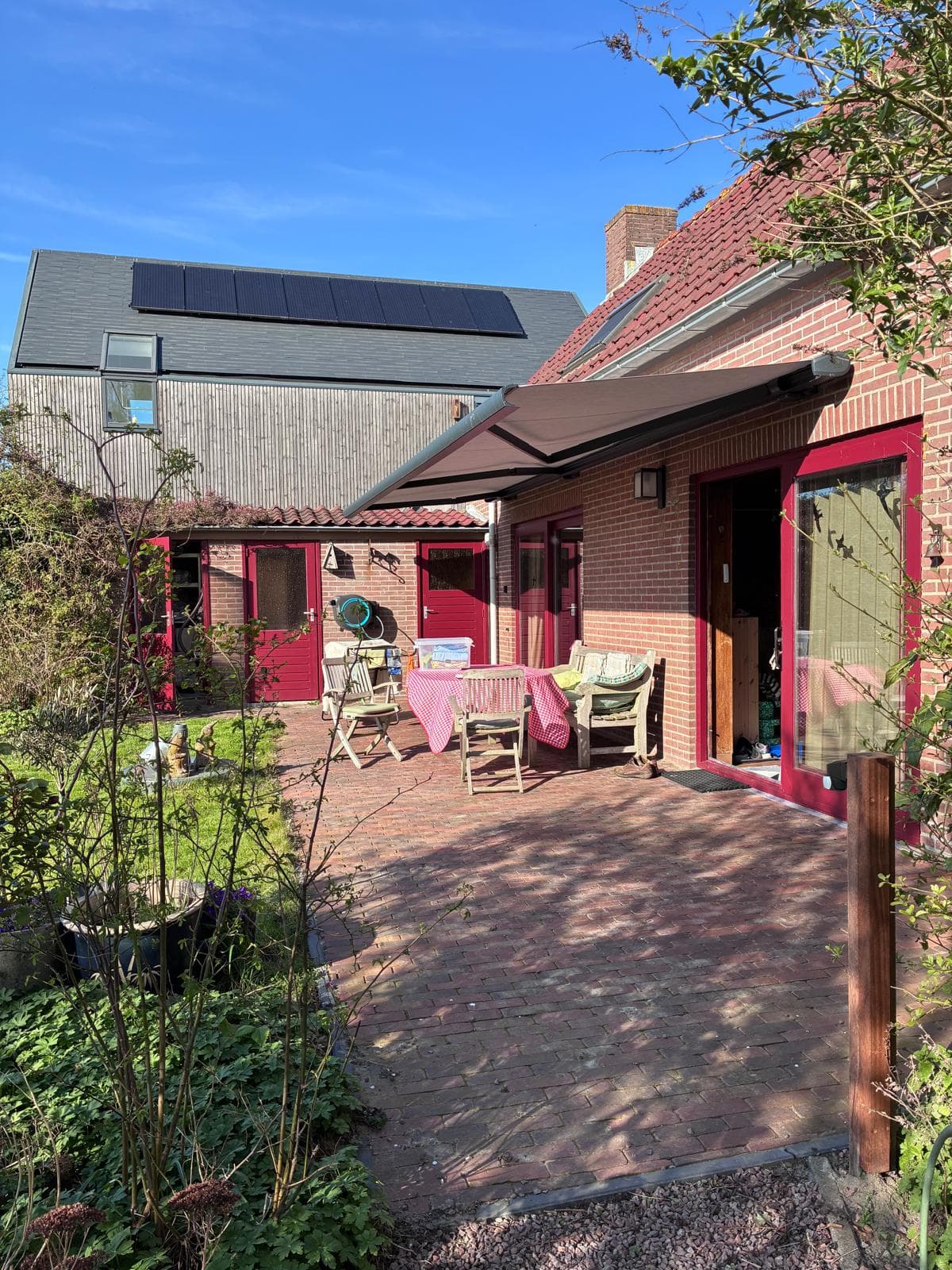 The terrace by the house
