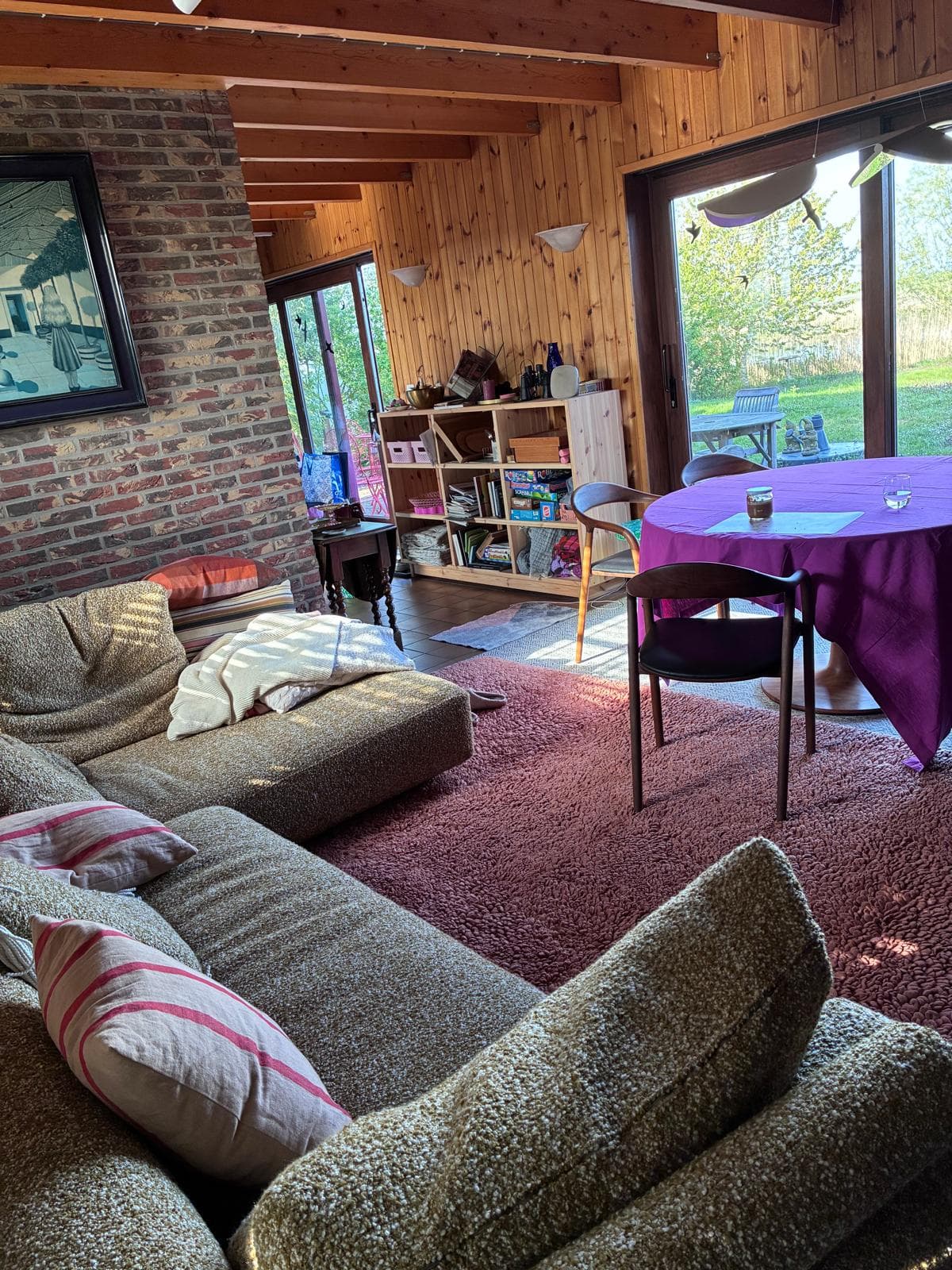 The living room with seating area